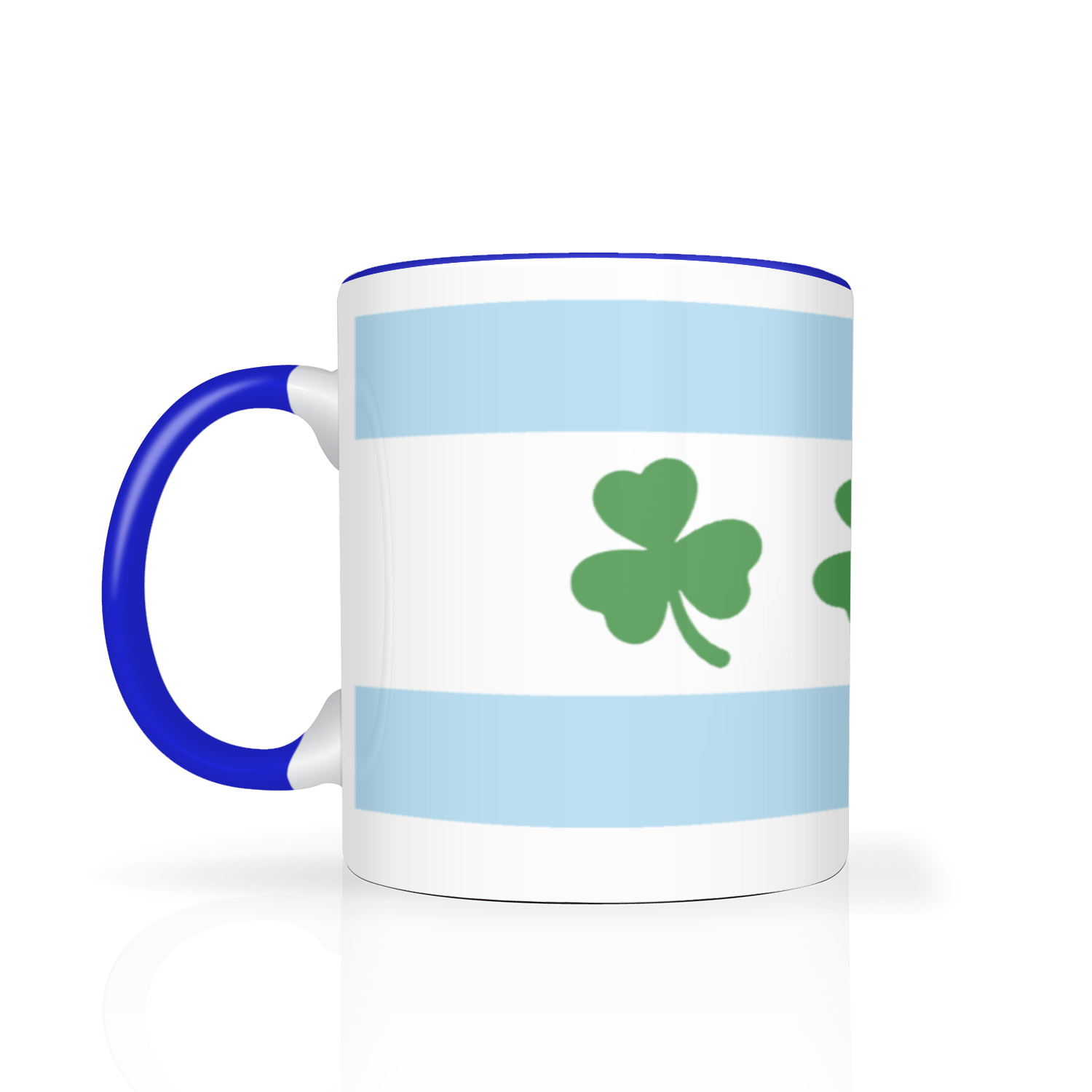 Chicago Flag Shamrock 2 Tone 11oz Mug