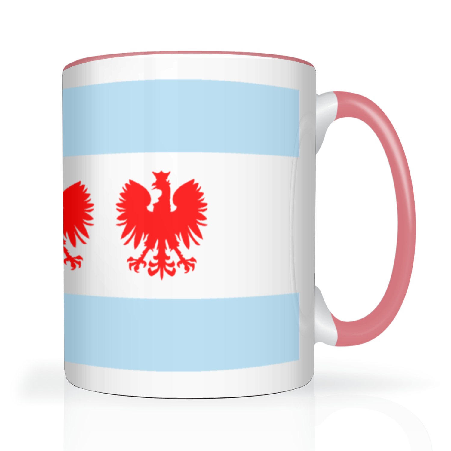 Chicago Flag Polish Four Eagle 2 Tone 15oz Mug