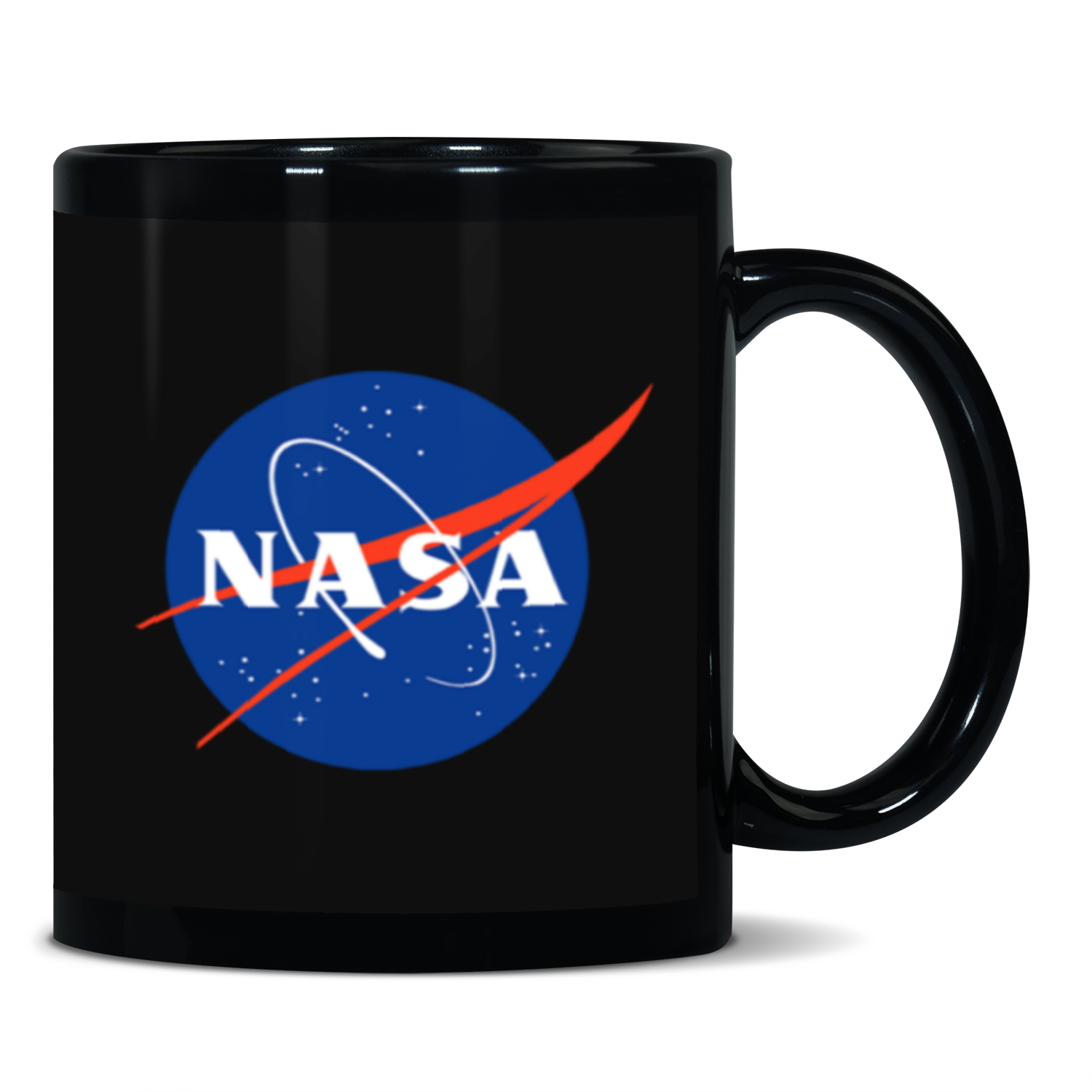 NASA Circle Logo 11oz Black Patch Mug