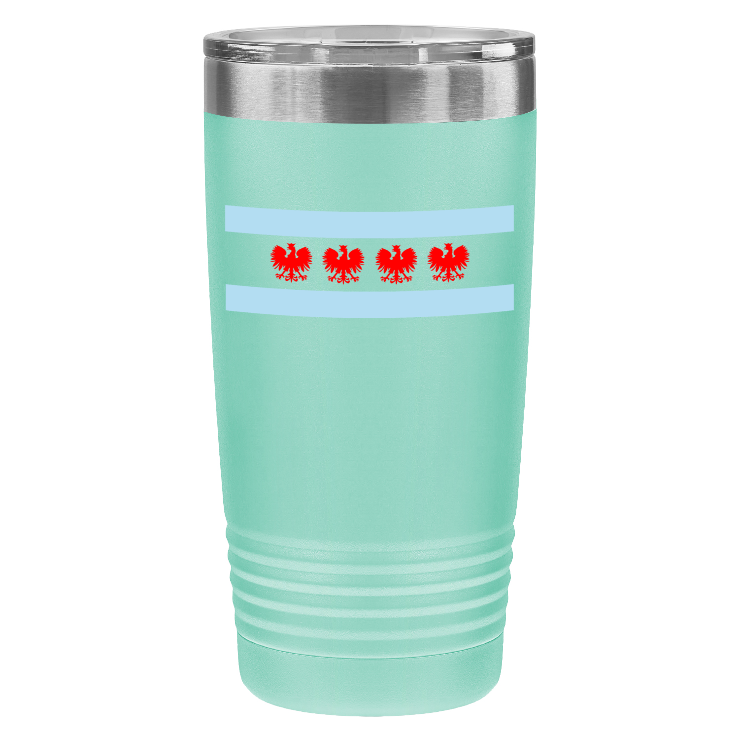 Chicago Flag Polish Four Eagle 20oz UV Tumbler