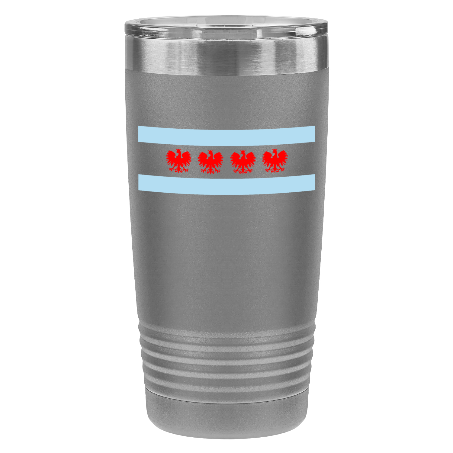 Chicago Flag Polish Four Eagle 20oz UV Tumbler