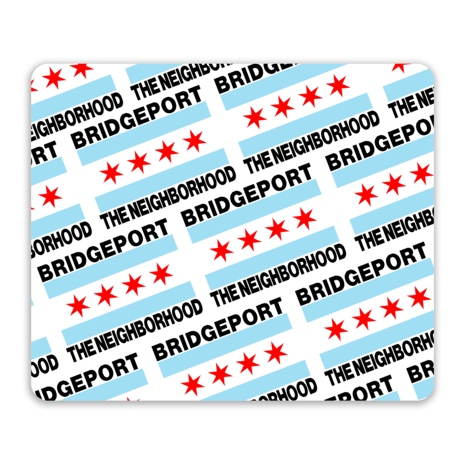 Chicago Flag Bridgeport Mouse Pad