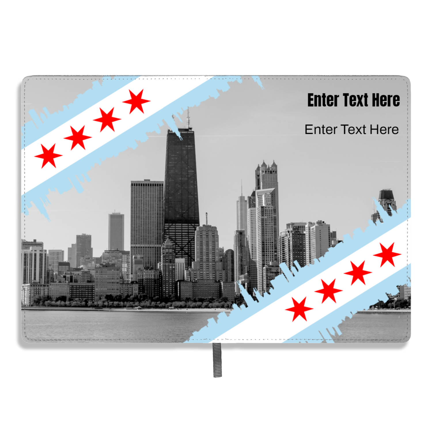 Chicago Skyline Flag A5 Personalized Journal