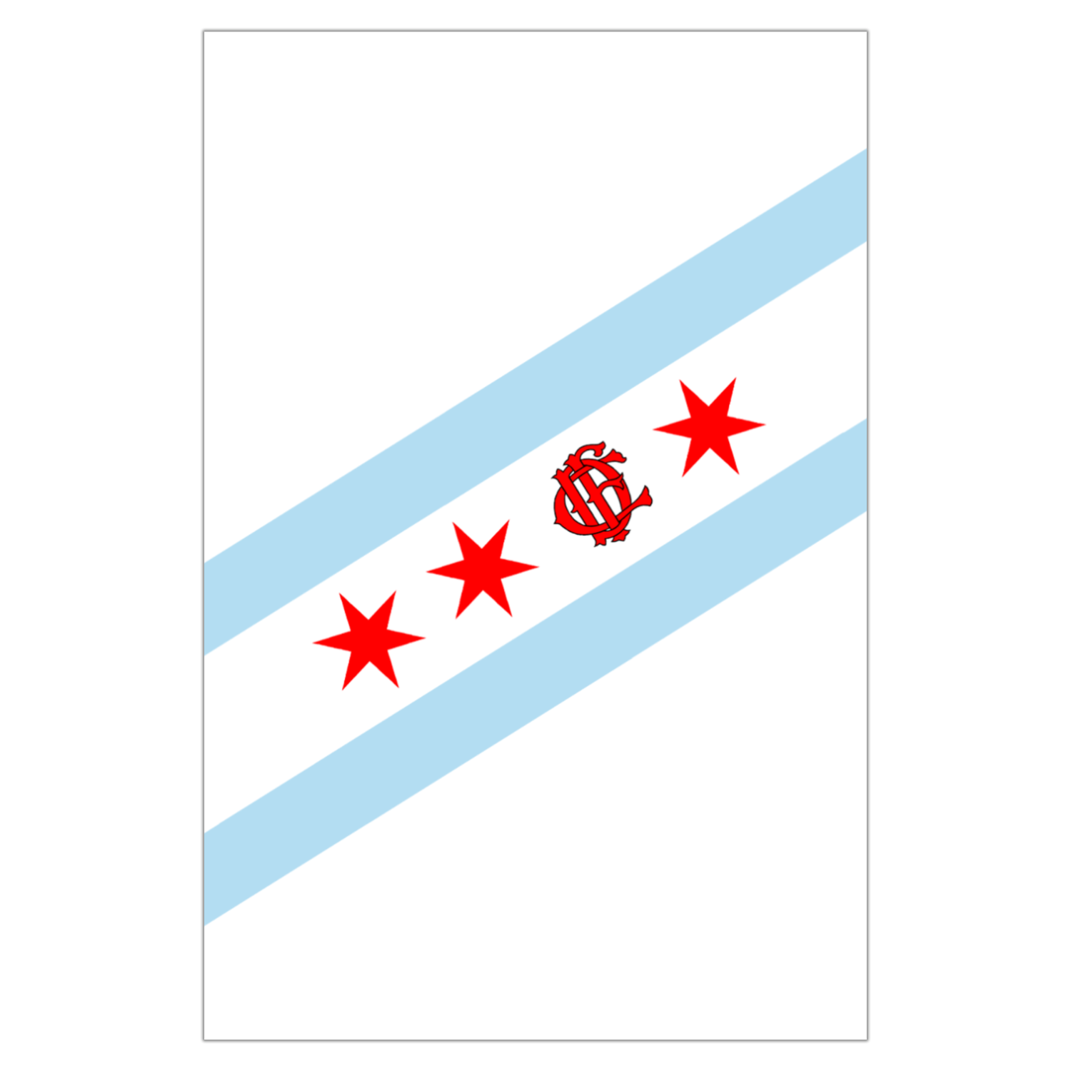 Chicago FD/EMT Flag Garden Flag