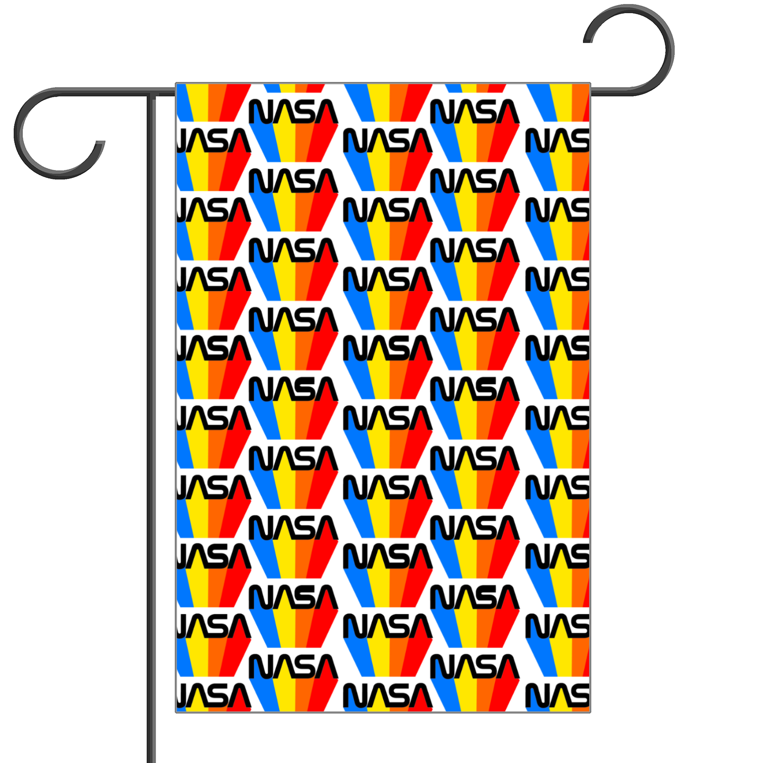 NASA 80's Retro Garden Flag