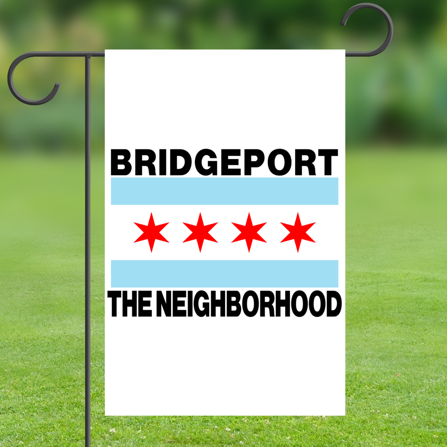 Chicago Flag Bridgeport Garden Flag