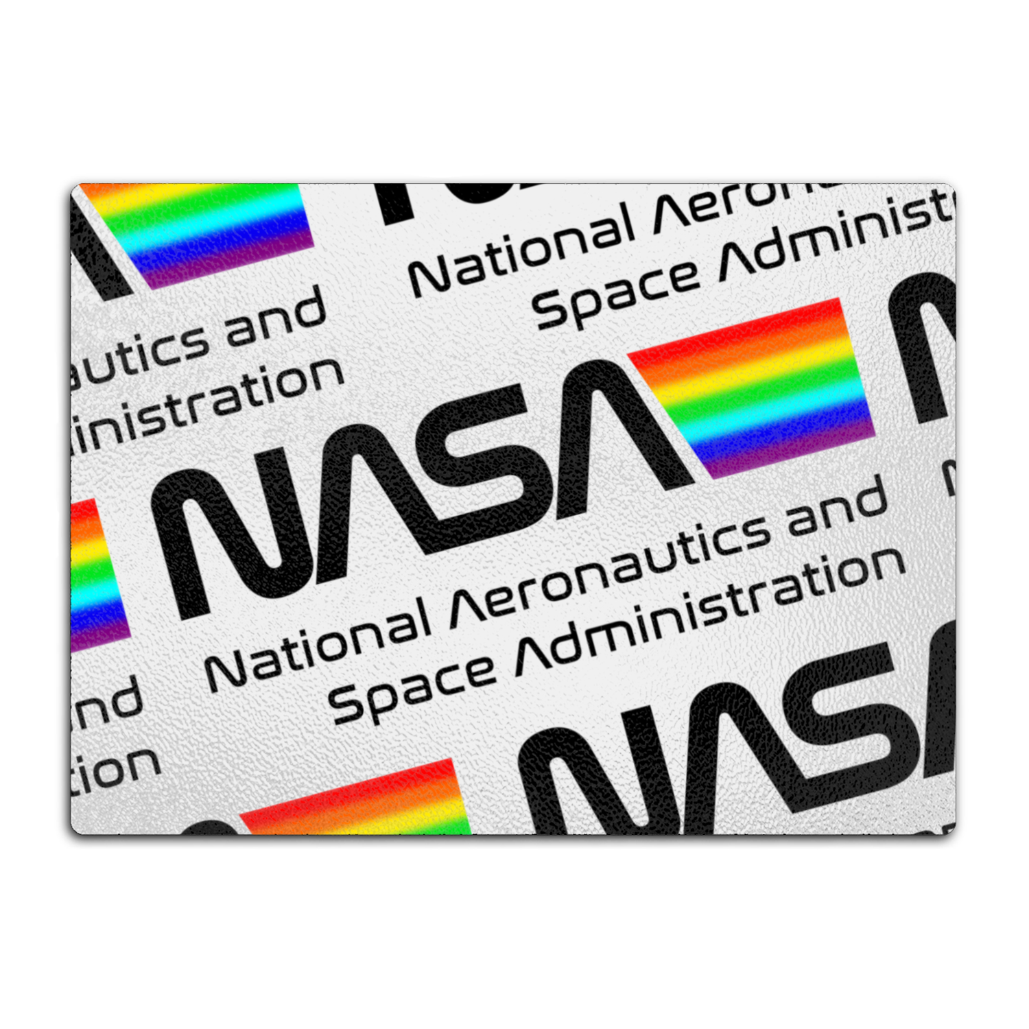 NASA Space Logo Glass Cutting Board