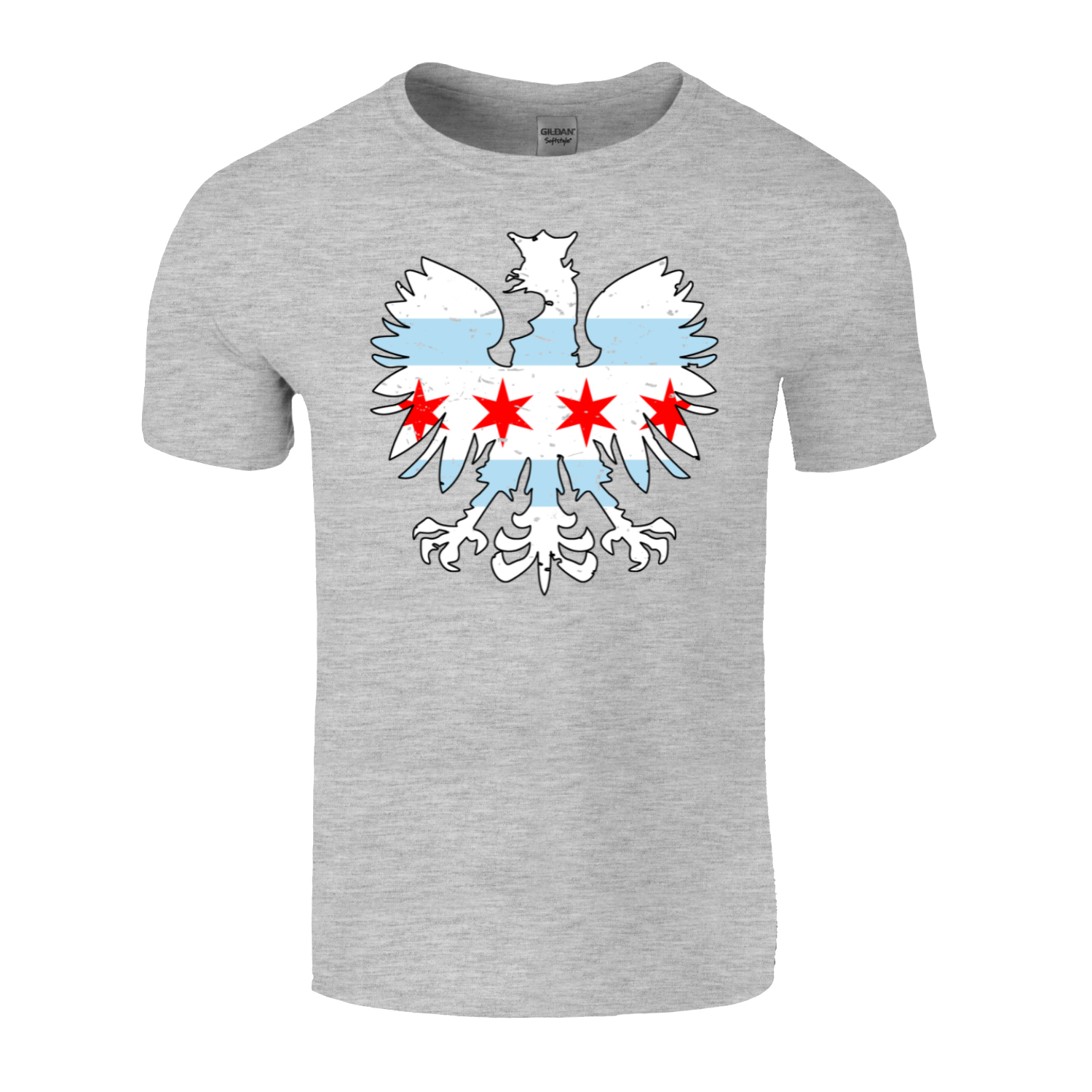Chicago Flag Eagle T-Shirt