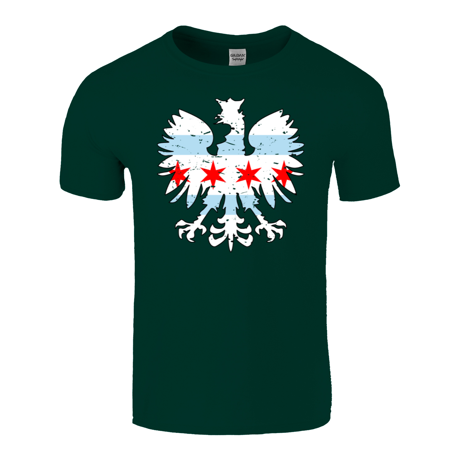 Chicago Flag Eagle T-Shirt