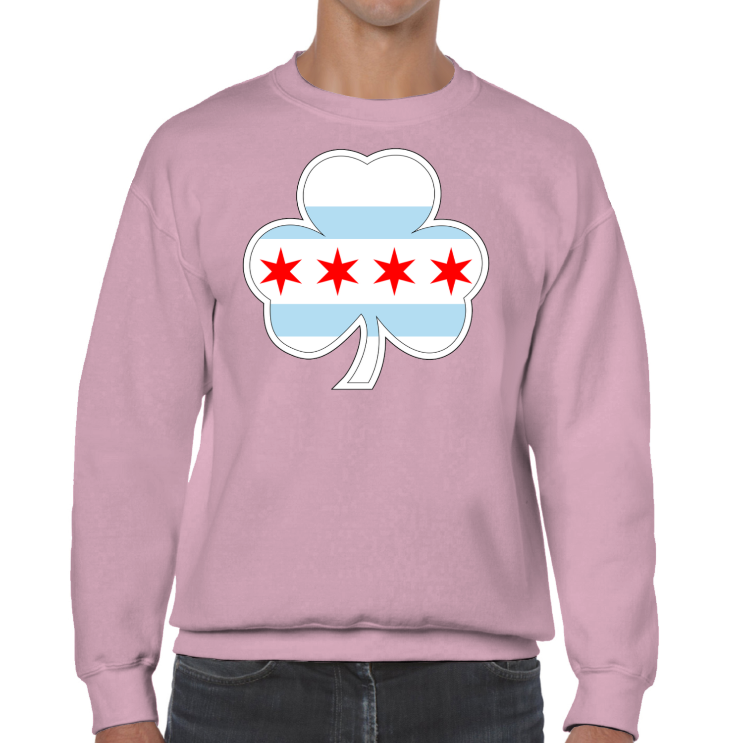 Chicago Flag St. Patty’s Shamrock Sweatshirt