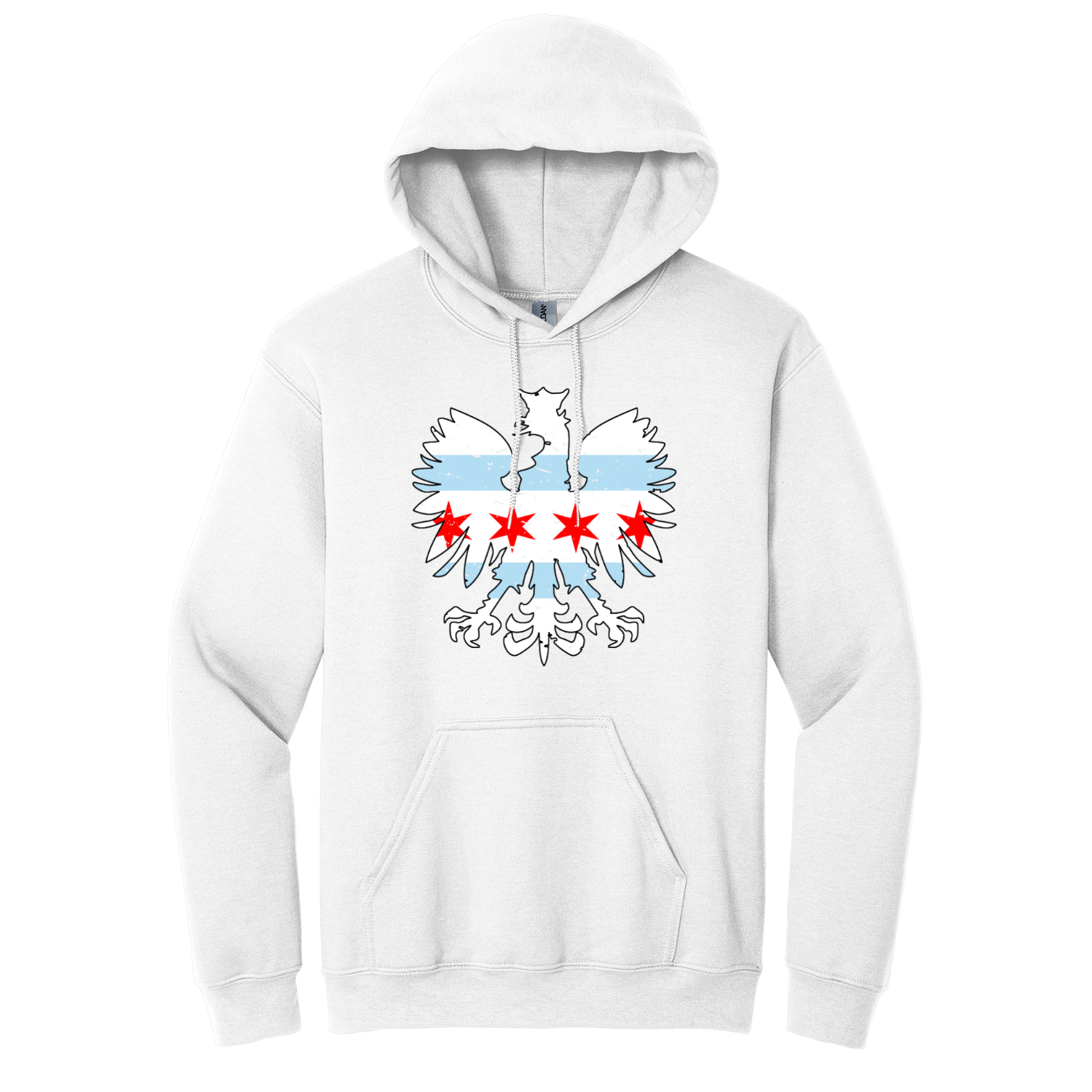 Chicago Flag Eagle Hoodie