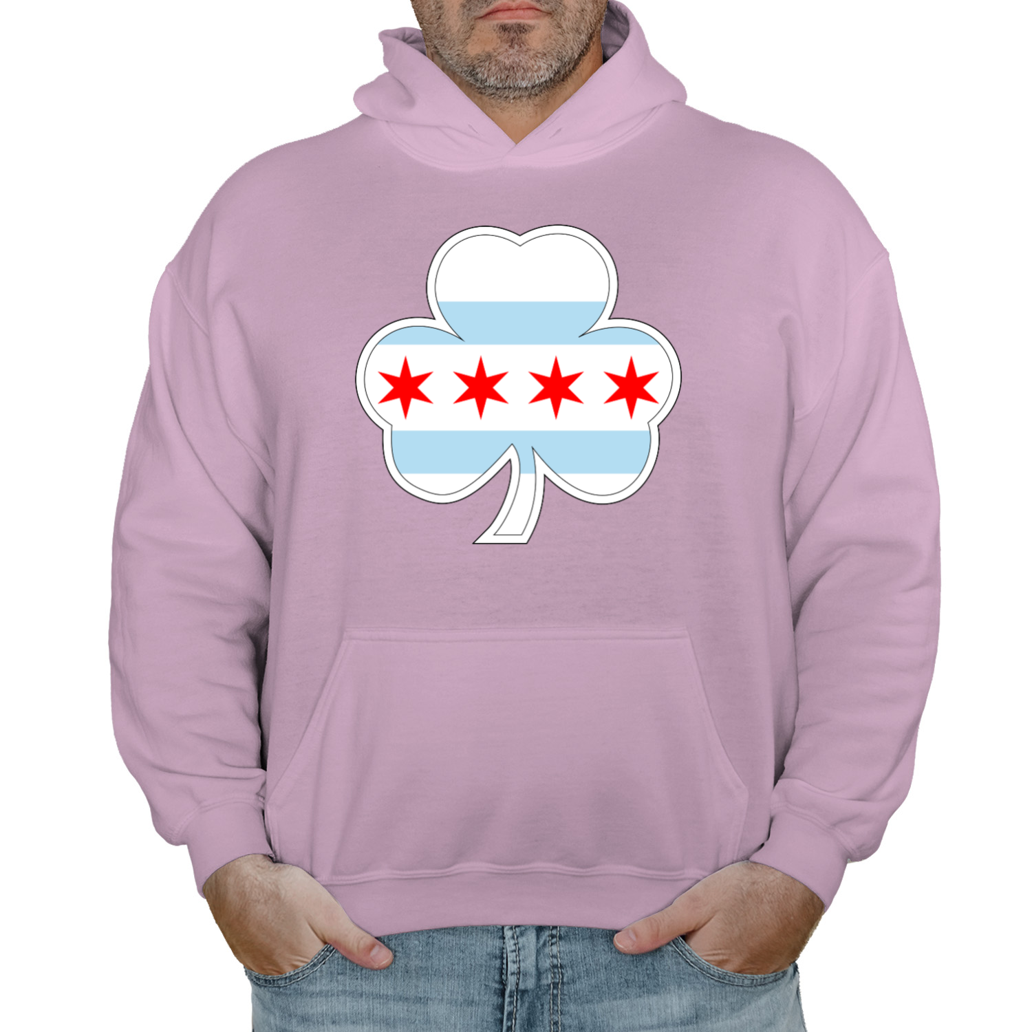 Chicago Shamrock St Patty’s Flag Hoodie